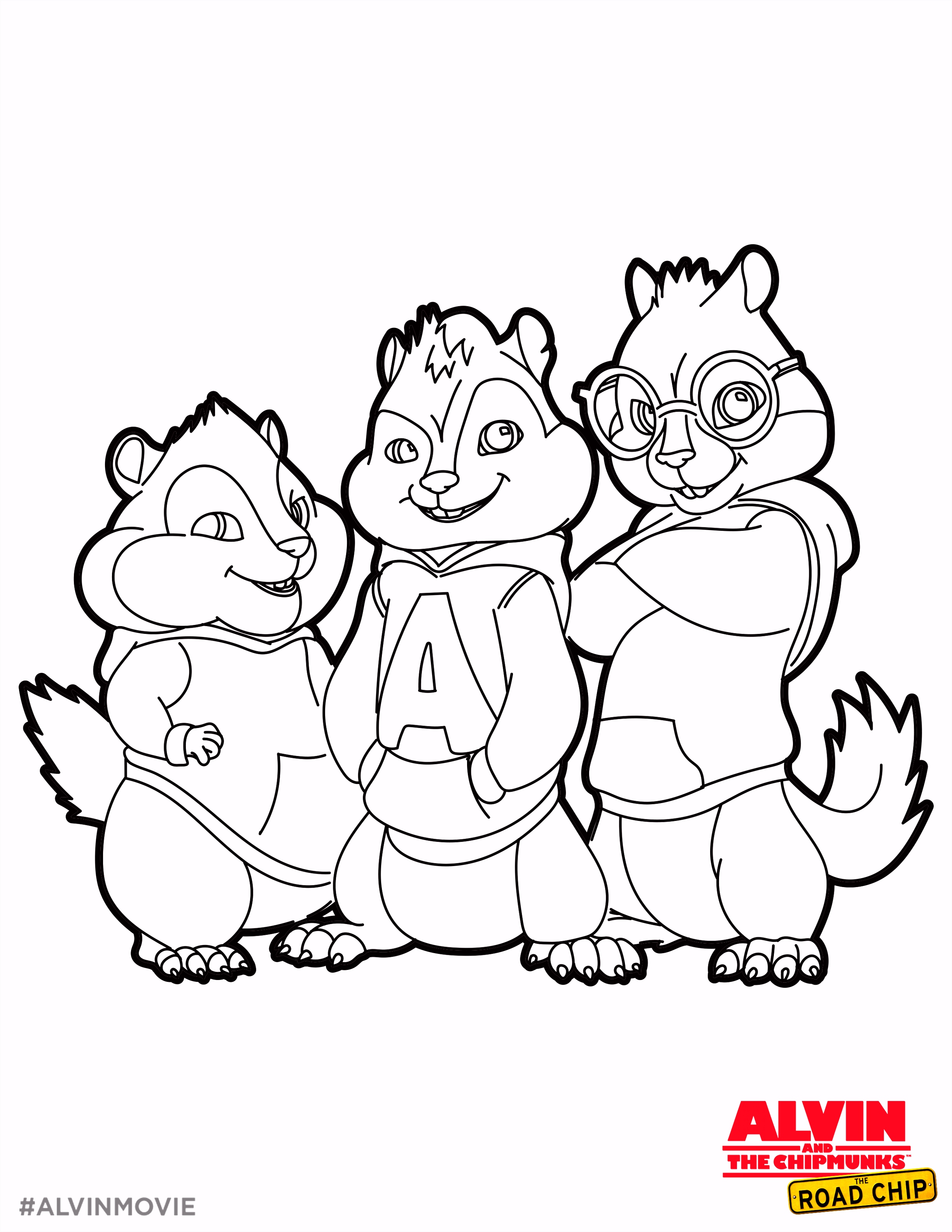 Alvin En De Chipmunks Road Trip Kleurplaten Alvin and the Chipmunks Free Coloring Printable T2ur14kpm4 N2ncvuttx6