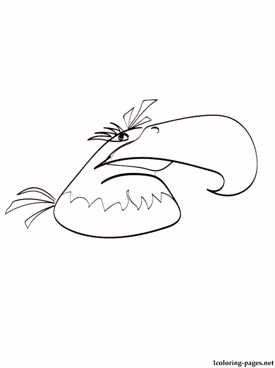 Angry Birds Mighty Eagle Coloring Pages