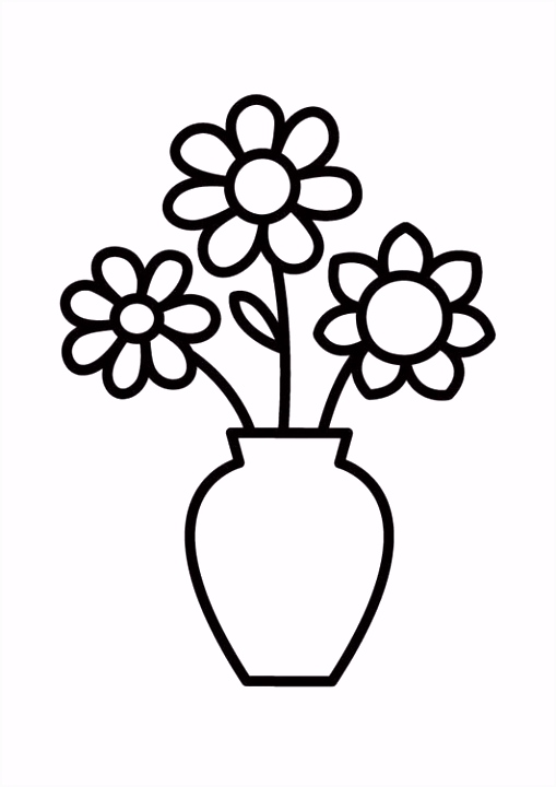 Bloem Kleurplaten Kleurplaat Vaas Met Bloemen Afb D0wf93udl6 Fswa22oxb2