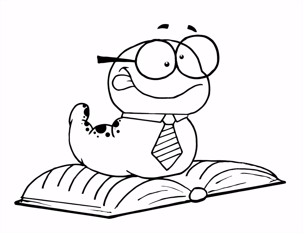 Caterpillar Keurplaat Cartoon Caterpillar Met Boek — Stockvector © Hittoon U3ez11kgj6 L6zn2vw4ku