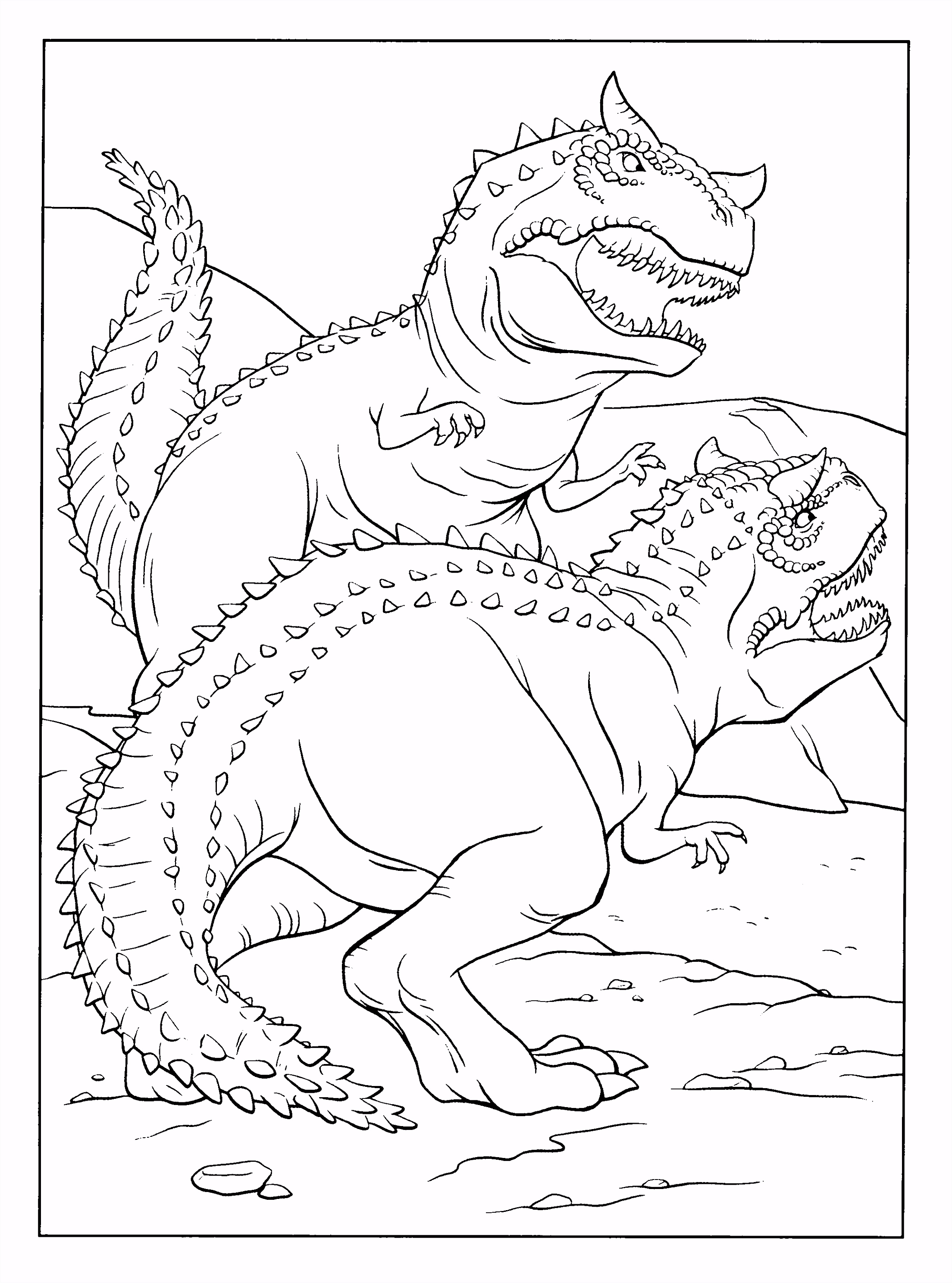 Dinosaur Kleurplaten Kleurplaten Paradijs Kleurplaat Carnotaurs L1mg56oxs2 T6rrh5o5bv