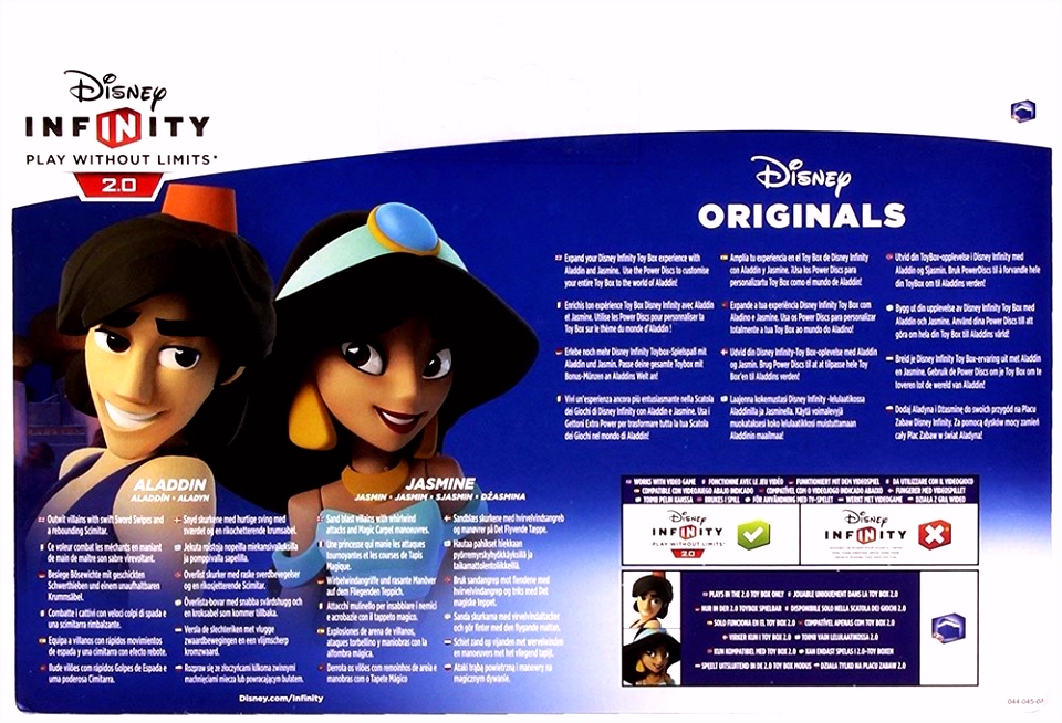 Disney Infinity 2 0 Aladdin & Jasmine Toy Box Playset P