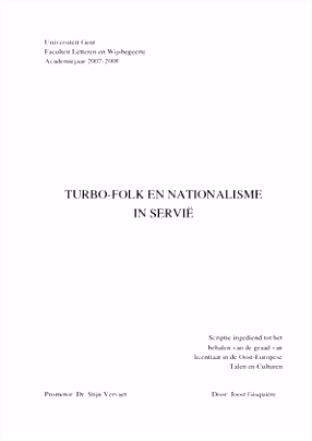 Een Eigen Verhaal Voor De Minions Turbo Folk En Nationalisme In Servi I2ni52dal4 V2yx26ide5