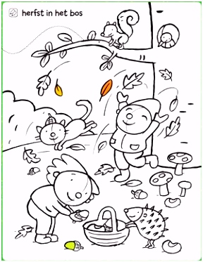 Kleurplaat Anna En Elsa Kleurplaat Herfst In Het Bos JesieÅ Pinterest M4gb25iot5 Quuwu2mdts