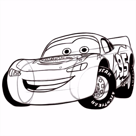Kleurplaat Bliksem Queen Draw Lightning Mcqueen Tutorial Airbrush Draw I9is54die3 C5isv4cxj5