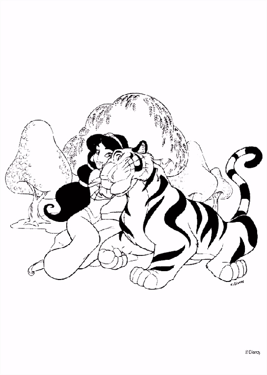 Kleurplaat Disney Print Aladdin Kleurplaat Coloring Pages Disney T2wv93ued7 I4dtm5wud6