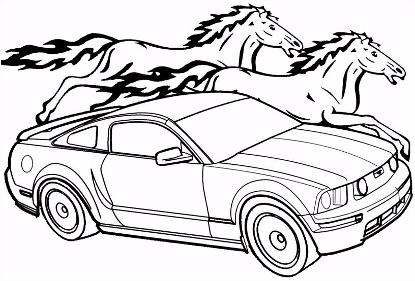 Kleurplaat Ferrari Mustang Car Coloring Pages I6bh22weg7 A2eehhxrr6