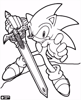Kleurplaat fortnite Sir sonic sonic Met Het Zwaard Van Een Ridder Kleurplaat Z9yc55vdw6 D5zu0ut4fv