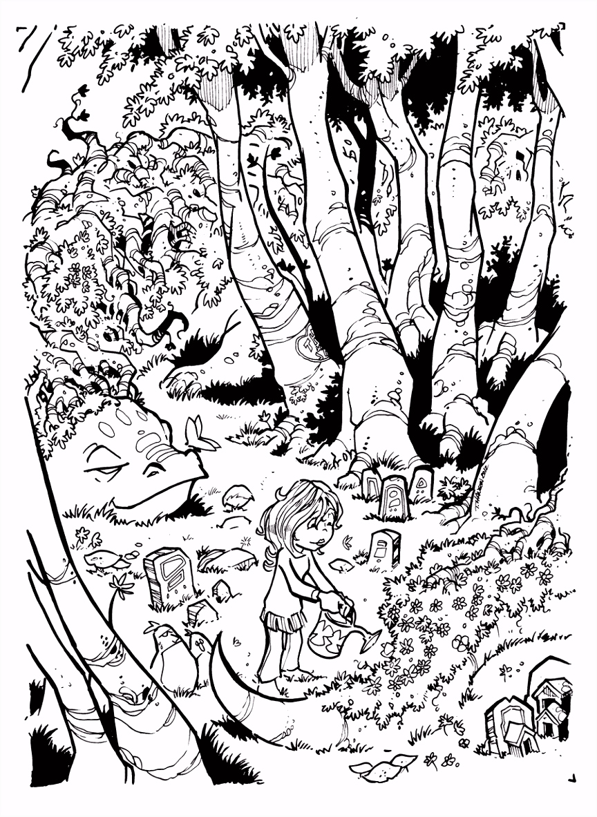Kleurplaat Jungle Monster and Dame Inks by Travisjhansonviantart On Deviantart I4qp75jdr6 Y4yt5uunm6