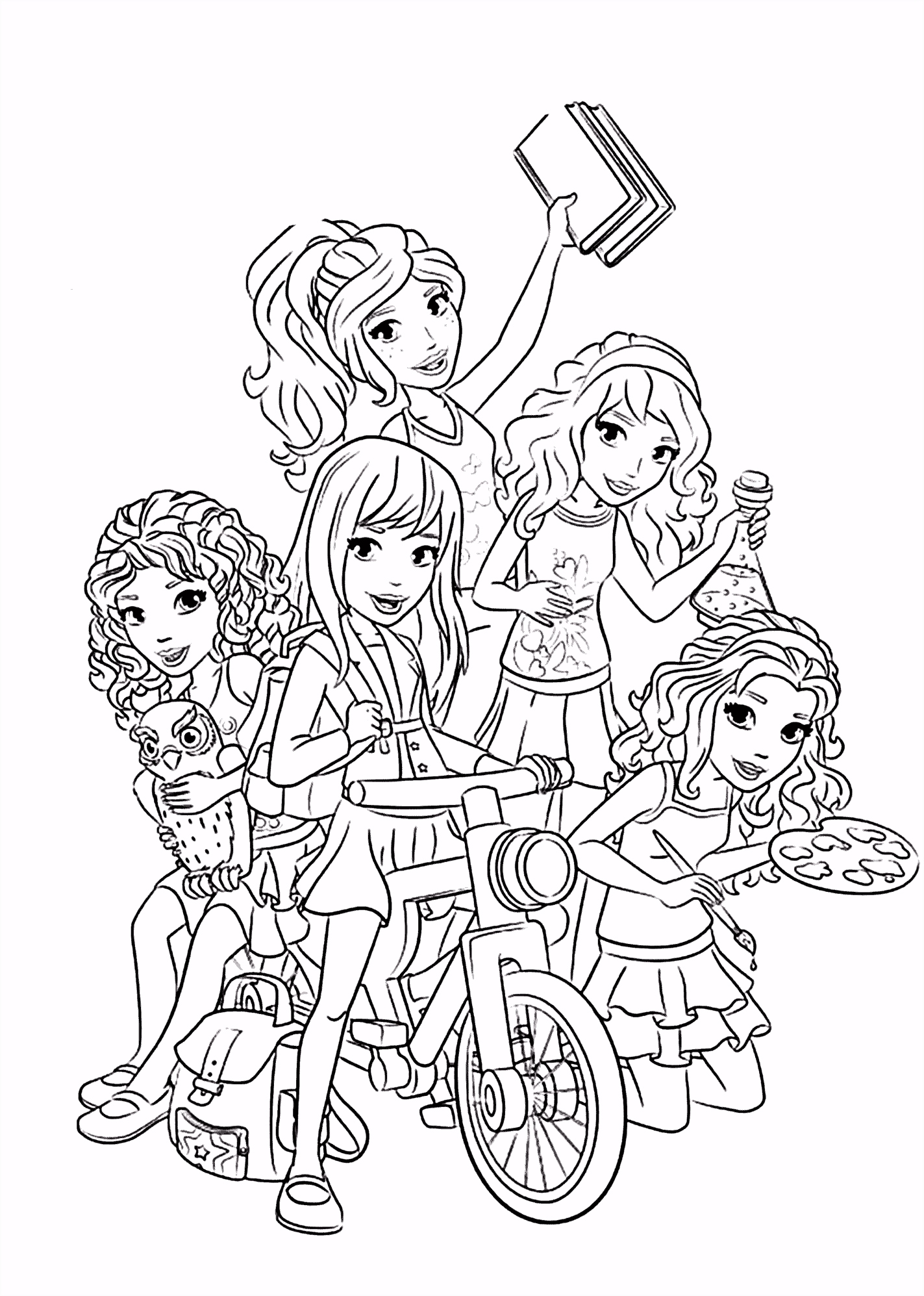Kleurplaat Lego Lego Friends All Coloring Page for Kids Printable Free Lego C4ox56h5f9 V4rdusbcg6