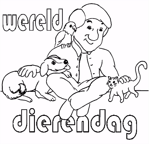 Kleurplaat Lichaam Kleurplaat Dierendag Archidev R2oz74usb4 Cvnkm2erss