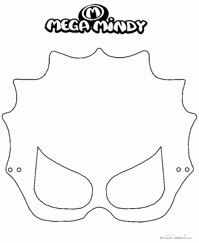 Kleurplaat Mega Mindy Tekening Mega Mindy Masker Archidev F1he27stl4 V0id64fwdh