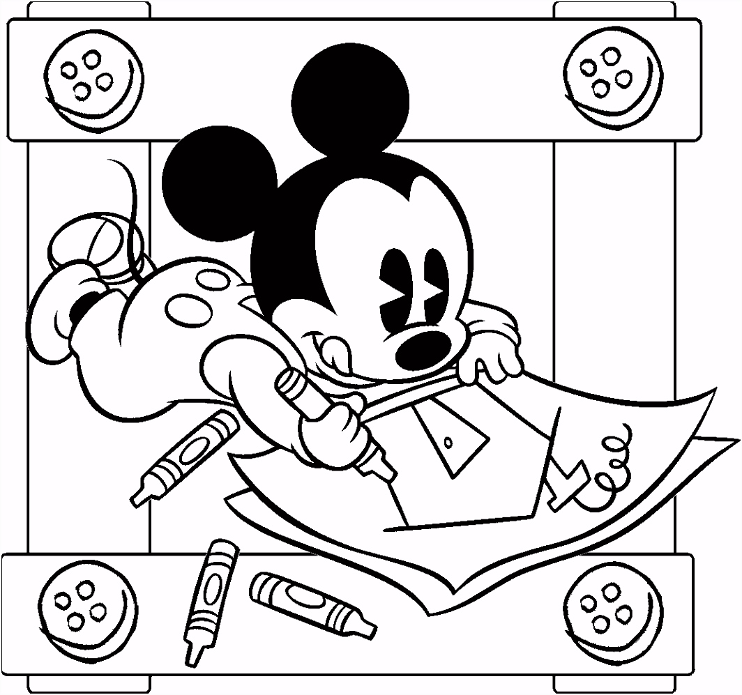 Kerst Kleurplaat Mickey Mouse ARCHIDEV