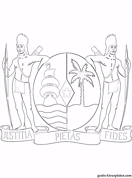 Kleurplaat Surinaamse Vlag Wapen Van Suriname Kleurplaat W2ai17hir6 O2arm2xck6