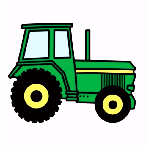 Kleurplaat Tractor Cartoon Clip Art with A Cool Green Farmer Tractor Truck Great for X4qr16cxc6 Eusk2heoe4