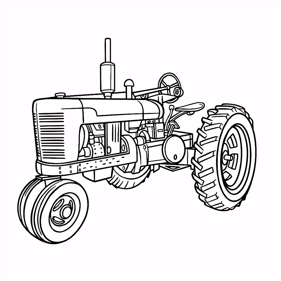 Kleurplaat Trekker Leuk Voor Kids – Tractor 0001 P2jv59utz5 Xvax0uhne5