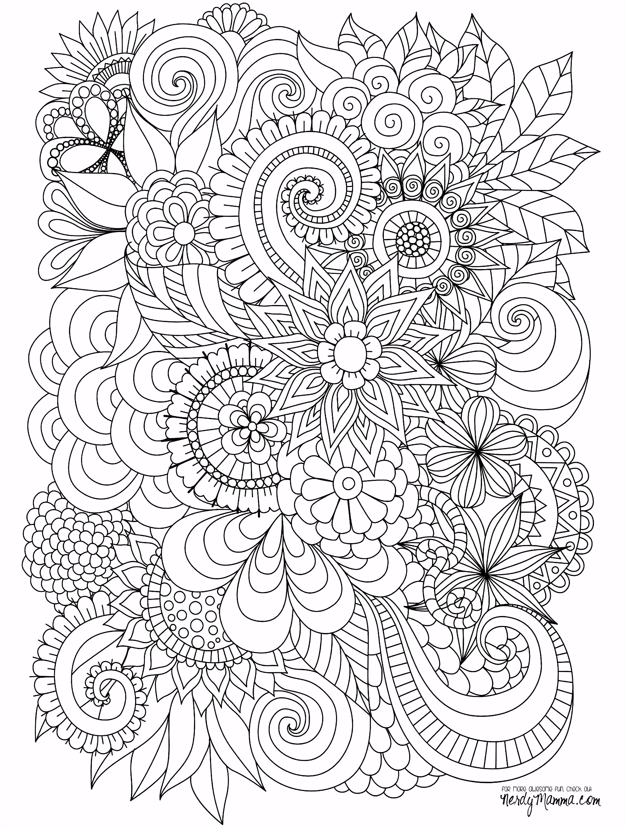 Kleurplaat Voor Volwassenen Flowers Abstract Coloring Pages Colouring Adult Detailed Advanced V6oe72fje2 Fsie54hux2