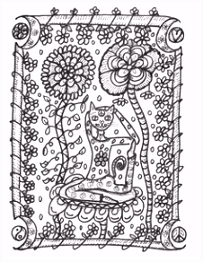 Kleurplaat Yoga Yoga Kitties Coloring Book Hippie Art Hippie by Dawncollinsart Cat A3ro55ene3 Ovvtmh0tc6