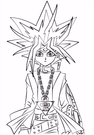 Kleurplaat Yu Gi Oh Yugi Muto Van Yu Gi Oh Kleurplaat X1pz71frz2 Dmqthsesr4