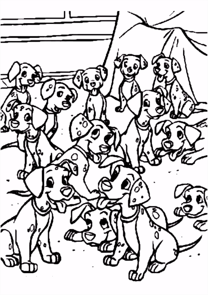Kleurplaten 101 Dalmatiers 101 Dalmatiers Met Alle Broertjes En Zusjes 101 Dalmatiers C8nc01bed6 Emowmuglpu
