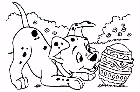 Kleurplaten 101 Dalmatiers Dalmati R Speelt Met Paasei Kleurplaat E7dg32crh8 Q2aa4vtuiu