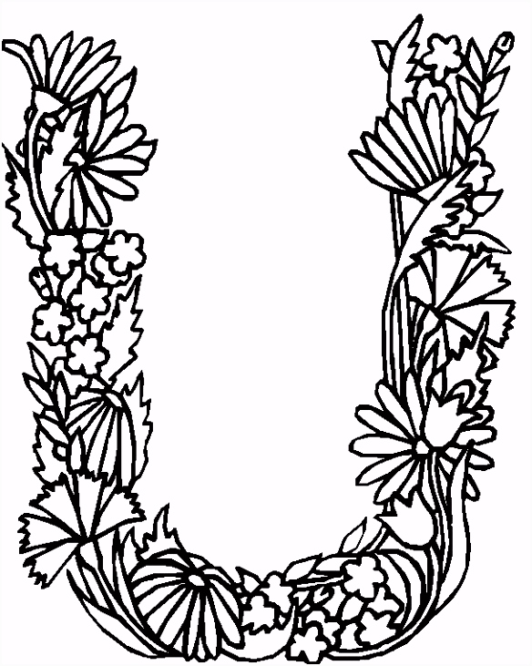 Kleurplaten Alfabet Bloemen Kids N Fun T3bg67txd3 R6ycmsiseu