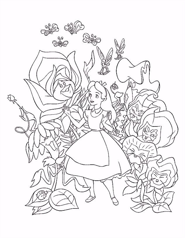 Kleurplaten Alice In Wonderland Coloring Page Alice In Wonderland This Site Has A Bunch Of Free M3qw63dok4 D5tt45eoo6
