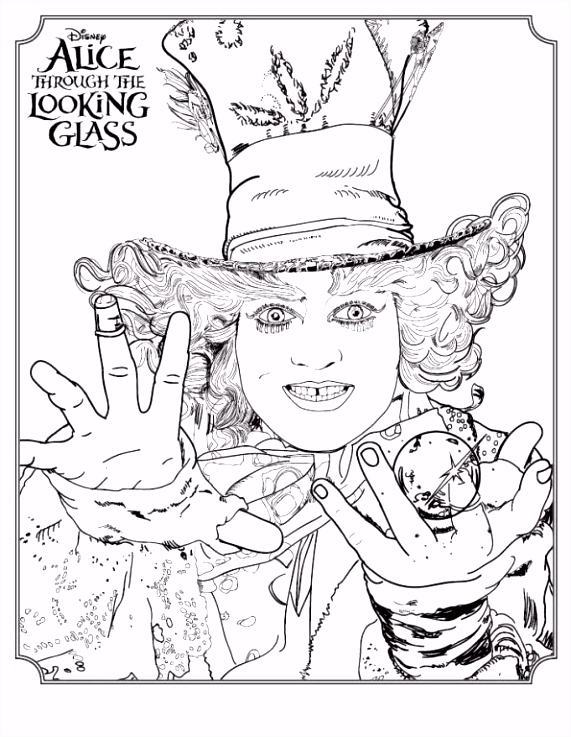 Kleurplaten Alice Through the Looking Glass Coloring Page Alice Through the Looking Glass Mad Hatter On Kids N H7wq88sdk4 K2evvuhuzh