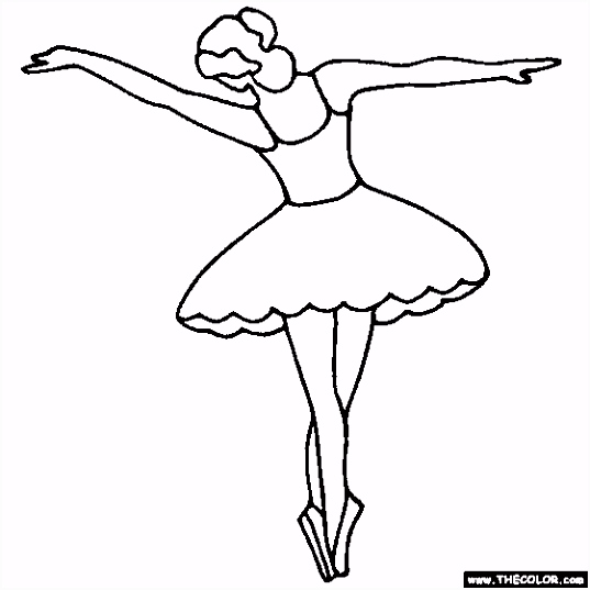 Kleurplaten Ballerina Tip toe Ballerina Coloring Page G1oh91gti9 A0yq4ufna5