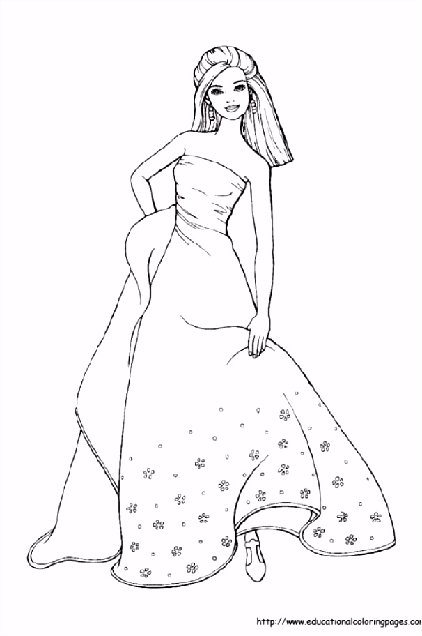 Kleurplaten Barbie Duimelijntje Barbie M5no39b4p9 C0eh52esm2