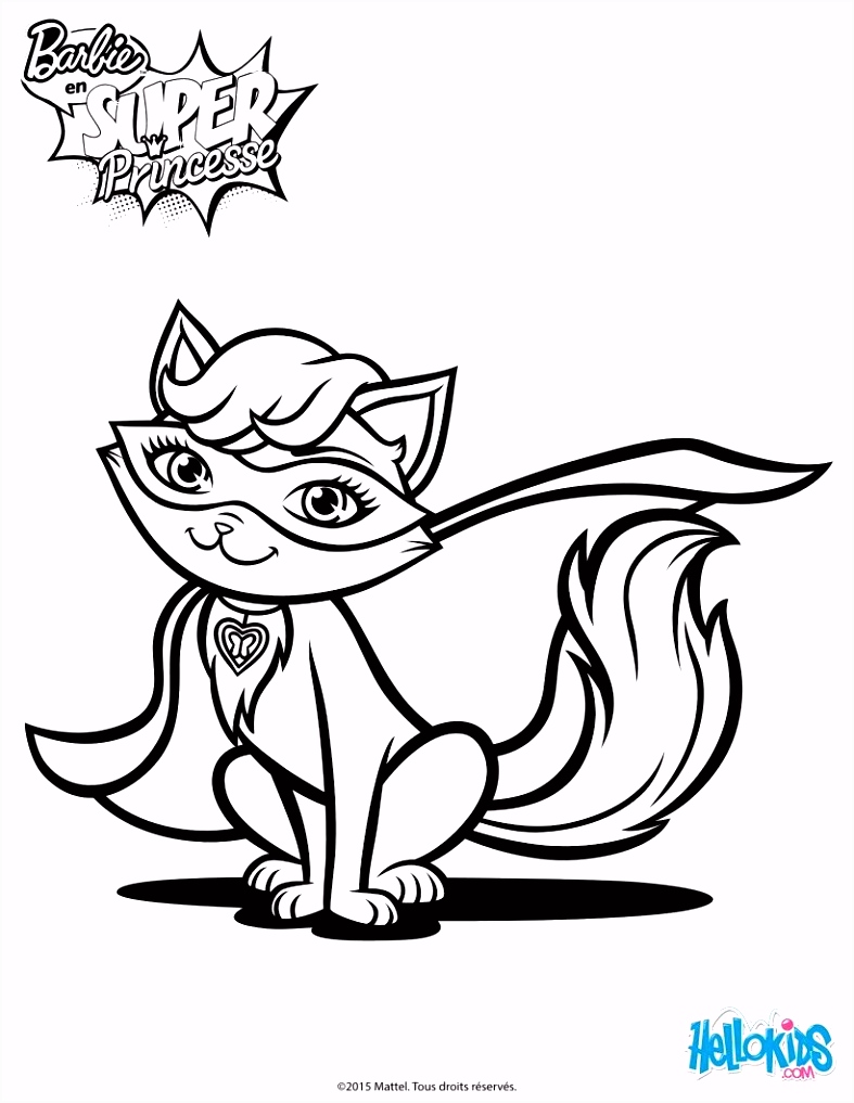Kleurplaten Barbie Prinses En De Popster Barbie Super Power Magical Pet Cat Coloring Page More Barbie G6qd12bhv6 D6byvusds4
