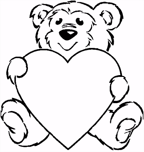 Kleurplaten Beer Beer Met Verliefd Hart Kleurplaat O7ut93bkk7 Umob54lbt5