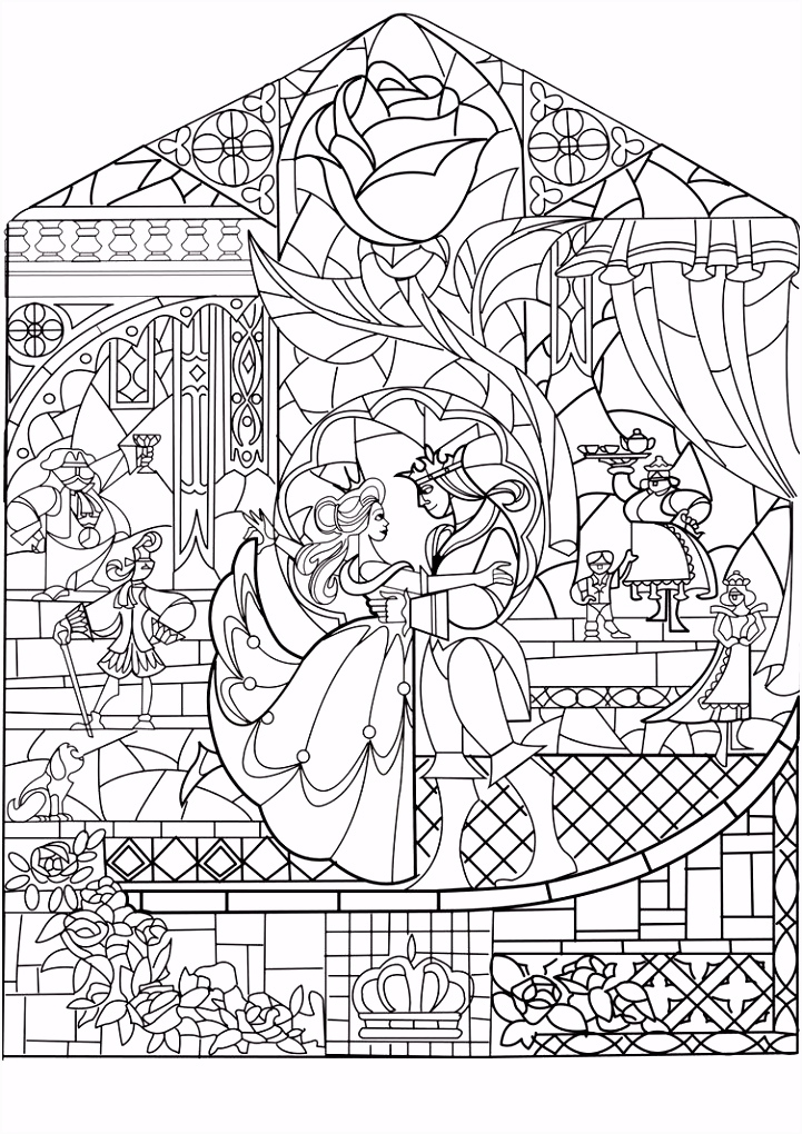 Kleurplaten Belle En Het Beest (2017) Beauty and the Beast Glass by Labellerose On Deviantart Q6et58nik8 T6xrs2ekum