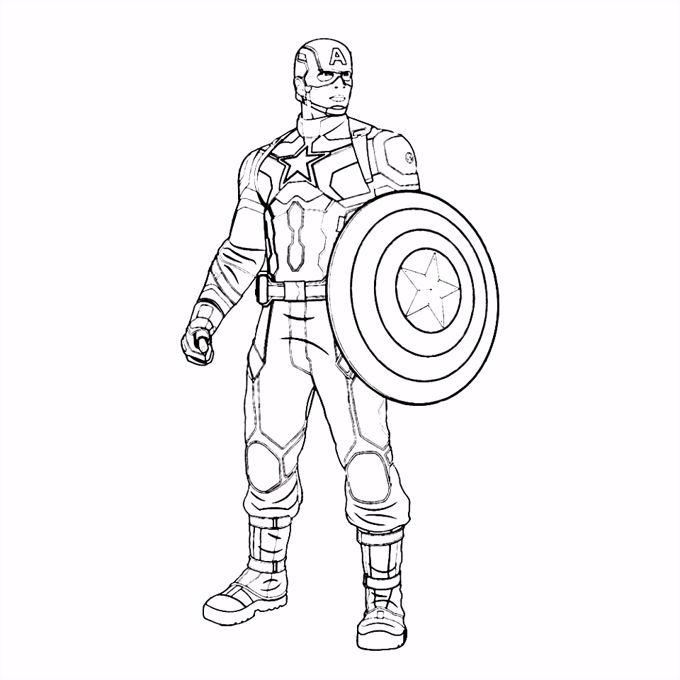 Kleurplaten Captain America Leuk Voor Kids – Captain America S5zk54grn7 Avyp65sor6