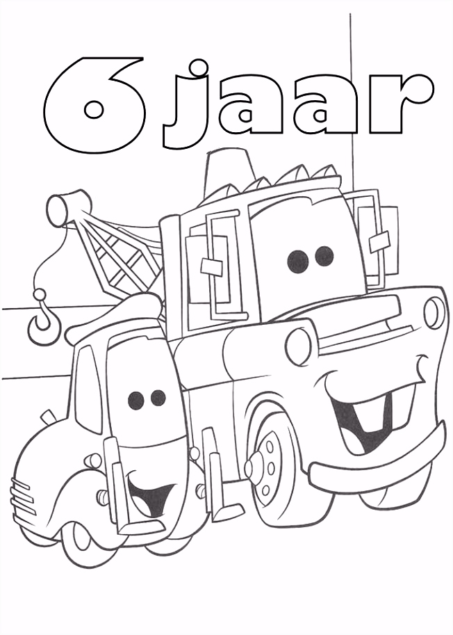 Kleurplaten Cars Verjaardag Kleurplaat Verjaardag Takel 6 Jaar V2jr73mhg3 E4qb5hnlg2