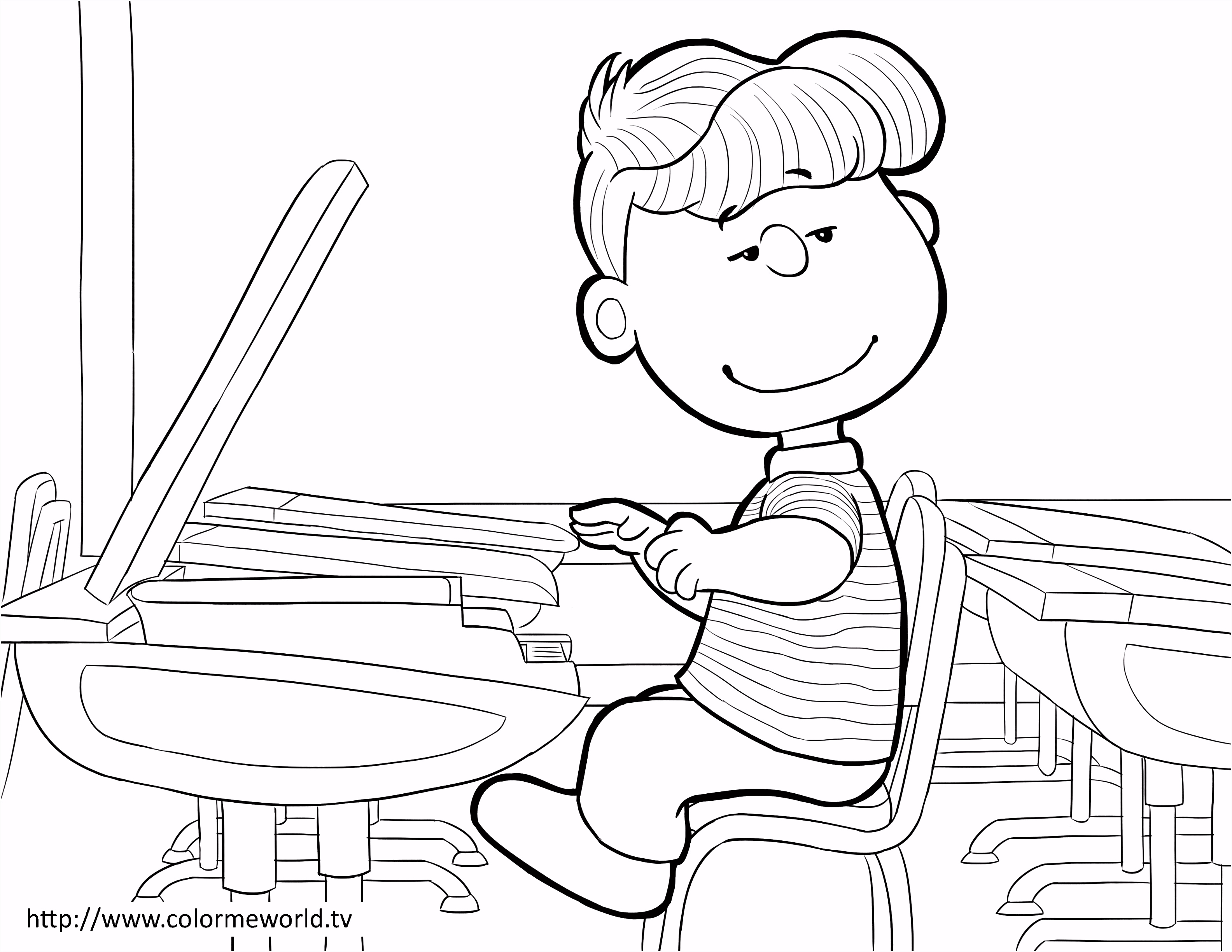 Kleurplaten Charlie Brown Schroeder Pdf Printable Coloring Page Peanuts T8te99xaf3 Huqehuugj5