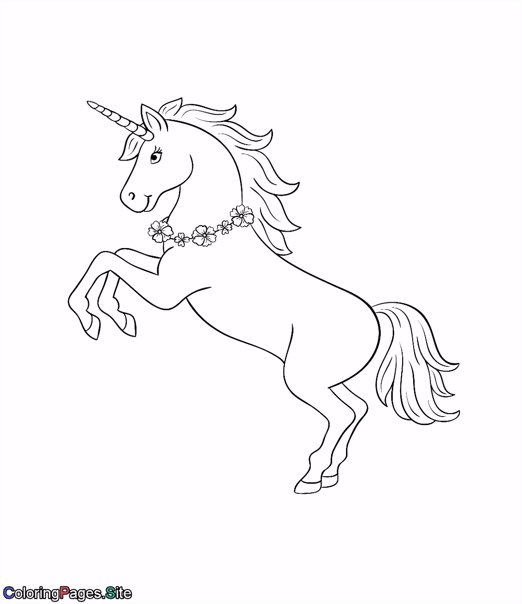 Kleurplaten Code Lyoko Unicorn with A Flowers Necklace Coloring Page R6ng56cxe6 Yubhvvalhh