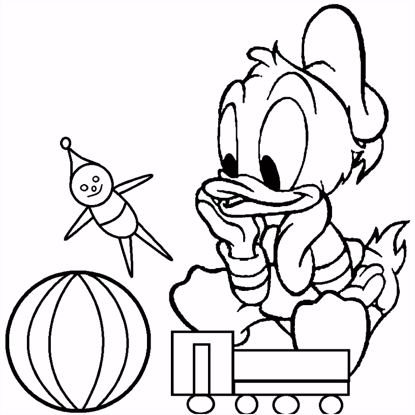 Baby Donald Duck Coloring Pages