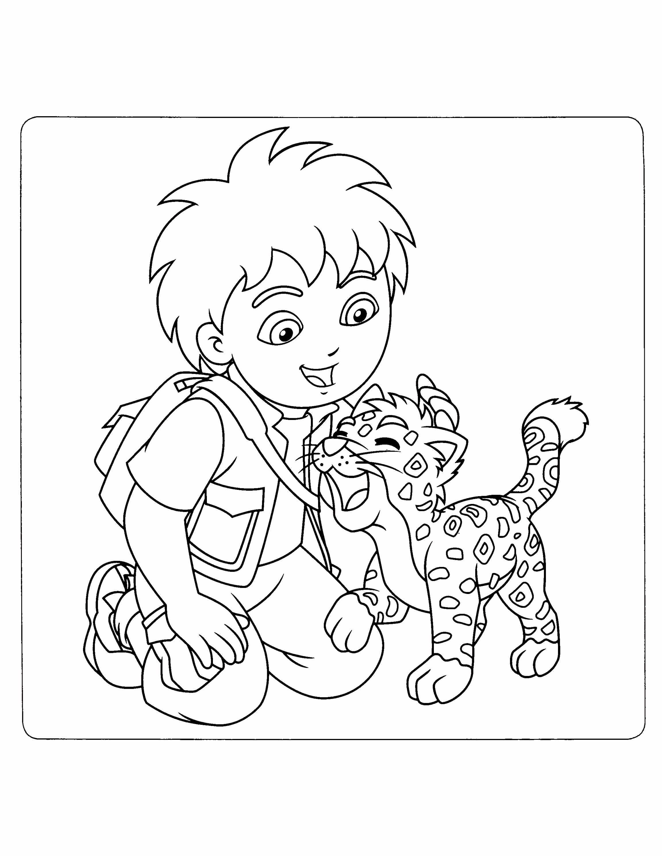 Kleurplaten Diego, Go Diego Go Kleurplaat Diego Archidev W6zn84dtl6 X6au5mbsc2