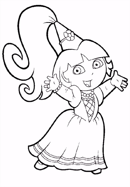 Coloring Pages Dora the Explorer GIFs Gif