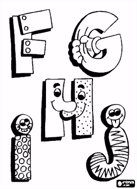 Kleurplaten Doras Alfabet F G H En J Met Grappige Tekeningen Alfabet Letters I3qf43tup3 T5ae2vads4