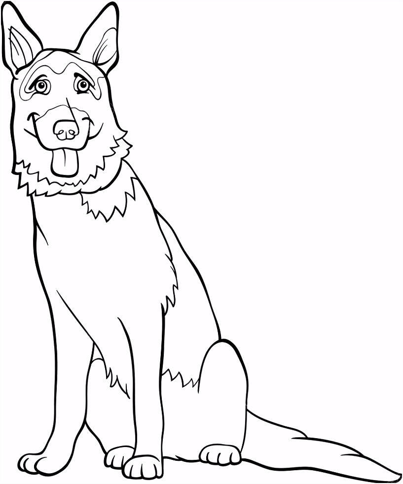 Kleurplaten Duitse Schaper Duitse Herder Honden Cartoon Om In Te Kleuren — Stockvector B7ct65nuo2 J5mm22xth4