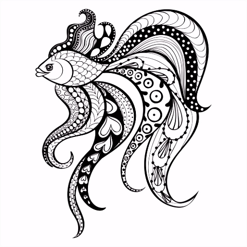 Kleurplaten Fantasie Dieren Fantasy Fish Coloring Page U3rq31hpg3 G4dts5umcu