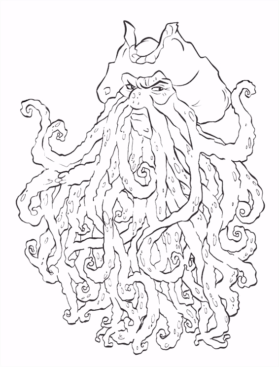 Kleurplaten Fifi En Haar Bloemenvriendjes Davy Jones Pirates the Caribbean Coloring Page for Kids W7db81uxs4 H4tummtewh