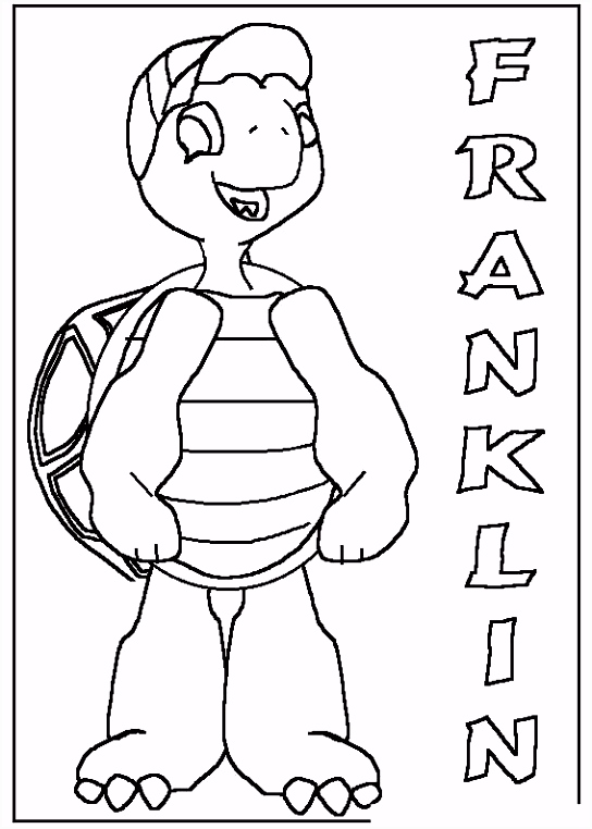 Kleurplaten Franklin Franklin the Turtle Kids Coloring Pages and Free Colouring H8pt93est6 H6oih5ehy6
