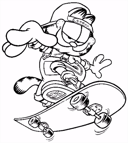 Kleurplaten Garfield Kids N Fun X7be13grt4 butw5si5n6