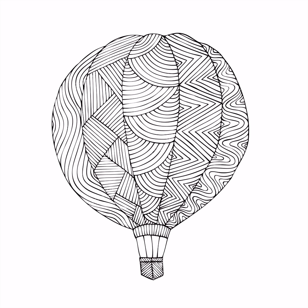 Kleurplaten Handgemaakt Voor Volwassenen Luchtballon Boek Kleurplaat Voor Volwassene — Stockvector © Jly19 R7tj43ktg1 F0ts54txeu