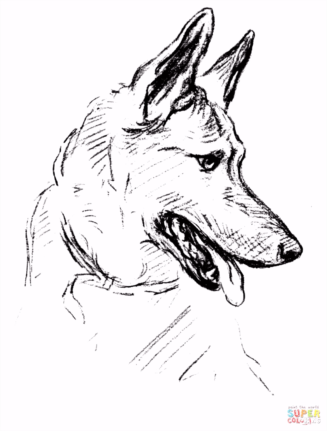 Kleurplaten Herdershond German Shepherd Dog Super Coloring Dog Patterns Z5bv730mz3 Dhpzv4nee4
