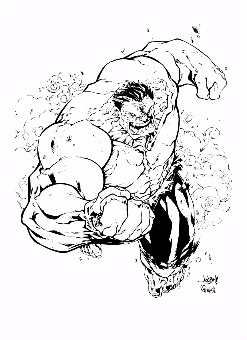 Kleurplaten Hulk Red Hulk Inked by Nicholasgentile On Deviantart F8uc51tag4 U6izvmnkb0