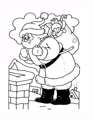 Kleurplaten Kerstmis De Kerstman Kerstman is Klaar Om Door Het Schoorsteen Te Zakken Kleurplaat Z8yd65bge6 Ahwg55kgn6